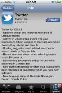 Twitter For iPhone Updated With Improved Search Results And New Push