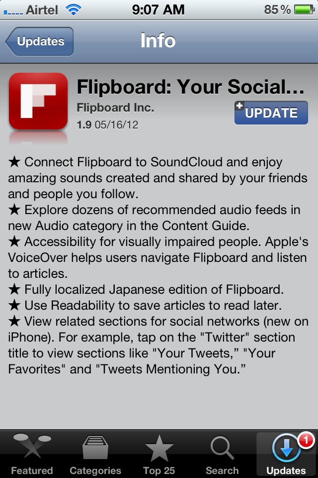 Flipboard V1.9 for iPad iPhone - Best Social Magazine
