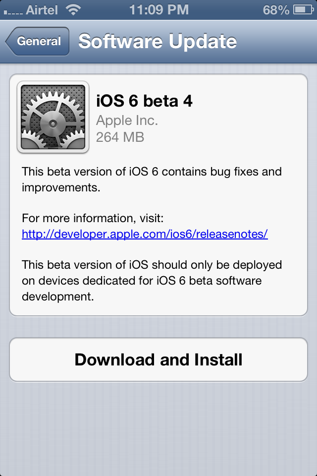 iOS 6 Beta 4 iOSadvices